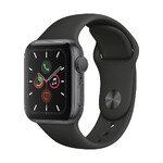 Apple Watch Series 5 40mm Space Gray Aluminum Case Sport Band (MWV82)