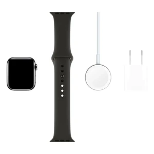 Смарт-годинник Apple Watch Series 5 40mm Space Black Stainless Steel Case Black Sport Band (MWWW2) - Фото 7