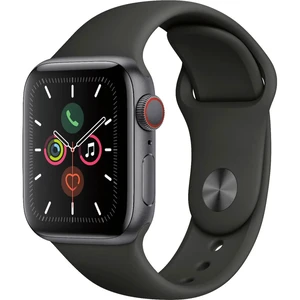 Смарт-годинник Apple Watch Series 5 40mm Space Black Stainless Steel Case Black Sport Band (MWWW2) - Фото 6