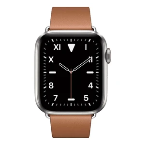 Смарт-часы Apple Watch Series 5 40mm Titanium Case Saddle Brown Modern Buckle (MWQT2) - Фото 2