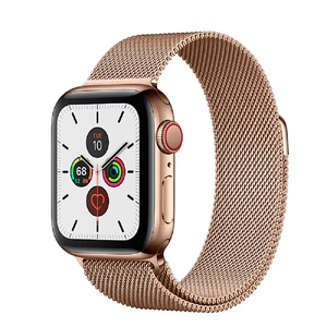 Смарт-годинник Apple Watch Series 5 44mm Gold Stainless Steel Case Milanese Loop (MWW62) MWW62 - Фото 1