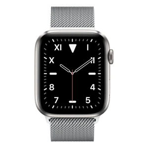 Смарт-годинник Apple Watch Series 5 44mm Titanium Case Silver Milanese Loop (MWQT2) - Фото 2