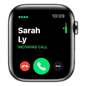 Смарт-годинник Apple Watch Series 5 44mm Space Black Stainless Steel Case Black Sport Band (MWW72) MWW72 - Фото 1
