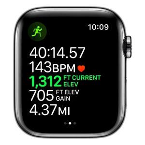Смарт-годинник Apple Watch Series 5 44mm Space Black Stainless Steel Case Black Sport Band (MWW72) - Фото 4