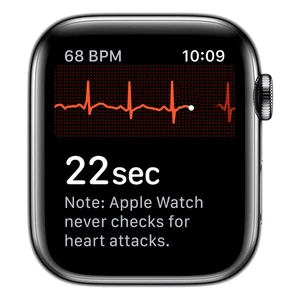 Смарт-годинник Apple Watch Series 5 44mm Space Black Stainless Steel Case Black Sport Band (MWW72) - Фото 5