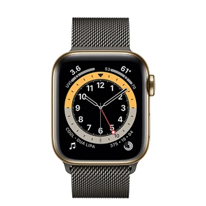 Смарт-годинник Apple Watch Series 6 GPS + Cellular, 40mm Gold Stainless Steel Case with Graphite Milanese Loop (MOD93 | MODU3) - Фото 2