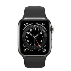 Смарт-годинник Apple Watch Series 6 GPS + Cellular, 40mm Graphite Stainless Steel Case with Black Sport Band (M02Y3 | M06X3) - Фото 2