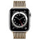 Смарт-годинник Apple Watch Series 6 GPS + Cellular, 44mm Silver Stainless Steel Case with Gold Milanese Loop (M0GF3 | M0GW3) - Фото 2
