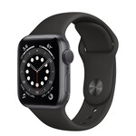 Смарт-годинник Apple Watch Series 6 GPS, 40mm Space Gray Aluminum Case with Black Sport Band (MG133)