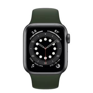 Смарт-годинник Apple Watch Series 6 GPS, 40mm Space Gray Aluminum Case with Cyprus Green Sport Band (MG1A3) - Фото 2