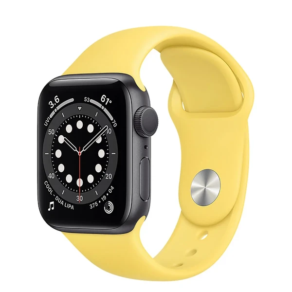 Смарт-часы Apple Watch Series 6 GPS, 40mm Space Gray Aluminum Case with Ginger Sport Band (MG1A3) в Виннице