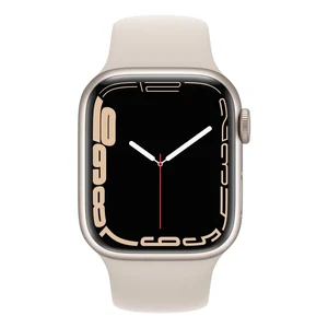 Смарт-годинник Apple Watch Series 7 GPS, 41mm Starlight Aluminum Case with Starlight Sport Band (MKMY3) - Фото 2