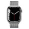 Смарт-часы Apple Watch Series 7 GPS + Cellural, 45mm Silver Stainless Steel Case with Silver Milanese Loop (MKJE3) - Фото 2