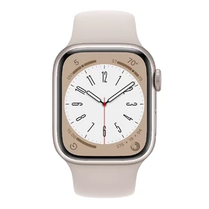 Смарт-годинник Apple Watch Series 8 GPS+Cellural, 45mm Starlight Aluminum Case with Starlight Sport Band (MNK73) - Фото 2