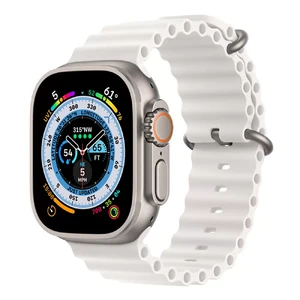 Смарт-годинник Apple Watch Ultra 49mm Titanium Case with White Ocean Band MNHF3 - Фото 1