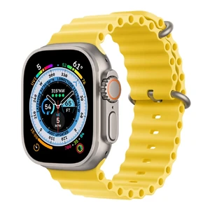 Смарт-годинник Apple Watch Ultra 49mm Titanium Case with Yellow Ocean Band (MNHG3) MNHG3 - Фото 1