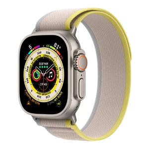 Смарт-годинник Apple Watch Ultra 49mm Titanium Case with Yellow/Beige Trail Loop S | M (MNHK3) MNHK3 - Фото 1