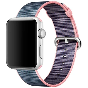 Ремінець Apple Ultra 49mm | 45mm | 44mm | 42mm Light Pink | Midnight Blue Woven Nylon (MNKG2) для Apple Watch MNKG2 - Фото 1
