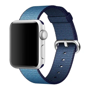Ремінець Apple 41mm | 40mm | 38mm Navy | Tahoe Blue Woven Nylon (MP222) для Apple Watch MP222 - Фото 1