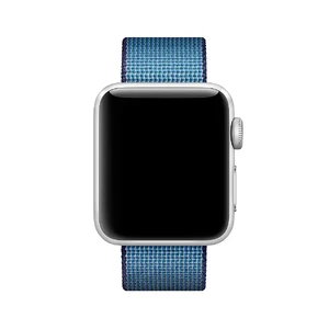 Ремінець Apple 41mm | 40mm | 38mm Navy | Tahoe Blue Woven Nylon (MP222) для Apple Watch - Фото 2