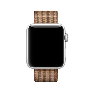 Ремешок Apple 41mm | 40mm | 38mm Toasted Coffee | Caramel Woven Nylon (MNK42) для Apple Watch - Фото 2