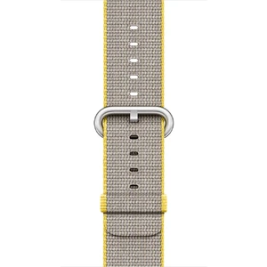 Ремешок Apple 41mm | 40mm | 38mm Yellow | Light Gray Woven Nylon (MNK72) для Apple Watch - Фото 3