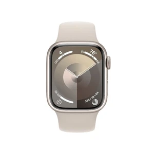 Смарт-годинник Apple Watch Series 9 GPS, 41mm Starlight Aluminum Case with Starlight Sport Band - M/L (MR8U3) - Фото 2