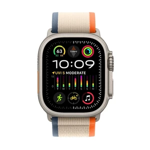 Смарт-часы Apple Watch Ultra 2 GPS + Cellular 49mm Titanium Case with Orange/Beige Trail Loop M/L (MRF23) - Фото 2