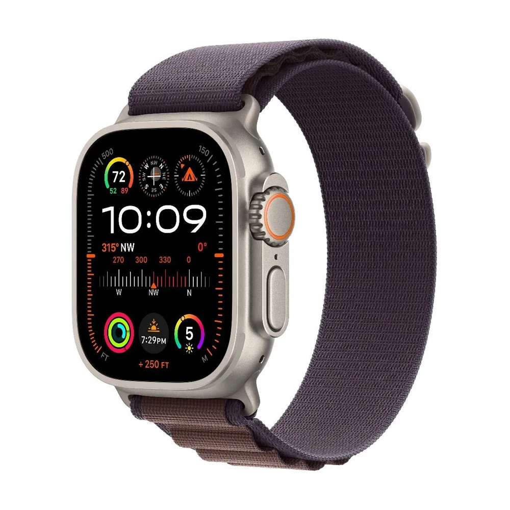 Смарт-годинник Apple Watch Ultra 2 GPS + Cellular 49mm Titanium Case with Indigo Alpine Loop - M (MRET3)