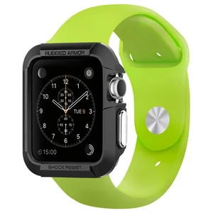 Чохол Spigen Rugged Armor Black для Apple Watch Series 1 | 2 | 3 42mm