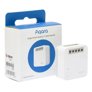 Розумне одноканальное бездротове реле з нейтраллю Aqara Single Switch Module T1 (With Neutral) HomeKit - Фото 4