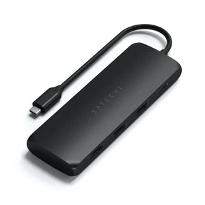 Хаб (адаптер) USB-C Satechi Hybrid Multiport с карманом для SSD Black для MacBook | iPad ST-UCHSEK - Фото 1