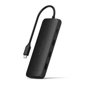 Хаб (адаптер) USB-C Satechi Hybrid Multiport с карманом для SSD Black для MacBook | iPad - Фото 2
