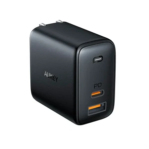 Зарядний пристрій Aukey Omnia PA-B3 Dual-Port 65W Black + EU адаптер