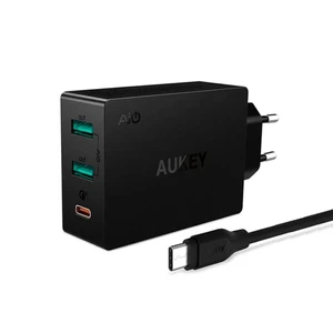Швидке зарядний пристрій Aukey PA-Y4 Black Quick Charge 3.0 - Фото 4