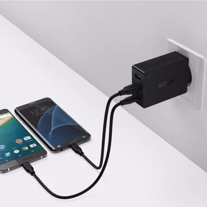 Швидке зарядний пристрій Aukey PA-Y4 Black Quick Charge 3.0 - Фото 6