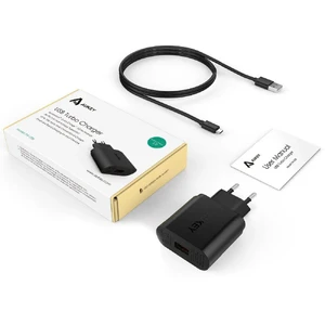 Швидке зарядний пристрій Aukey Turbo USB Quick Charge 3.0 EU - Фото 3