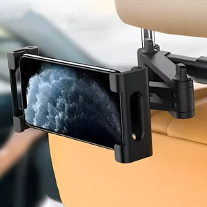 Автомобильный держатель iLoungeMax Car Mount Black для телефона | планшета на подголовник с наклоном на 360° - Фото 5