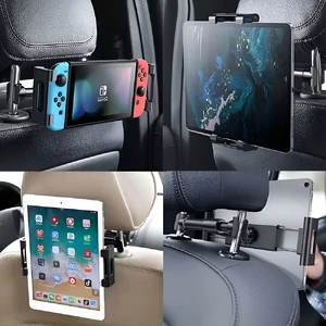 Автомобильный держатель iLoungeMax Car Mount Black для телефона | планшета на подголовник с наклоном на 360° - Фото 6