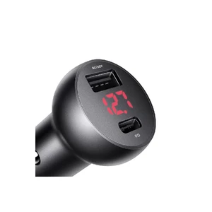 Автомобільна зарядка Mcdodo Mushrooms Series PD Car Charger with Digital Display 30W Black - Фото 4