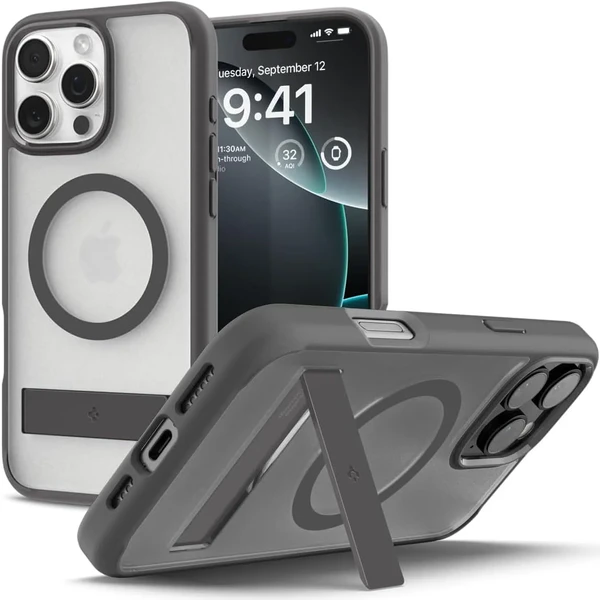 Півпрозорий сірий чохол Spigen Ultra Hybrid S Mag для iPhone 16 Pro у Вінниці
