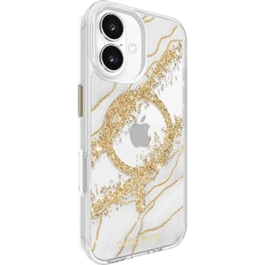 Мраморный чехол с золотыми элементами Case-Mate Karat MagSafe для iPhone 16 - Фото 3