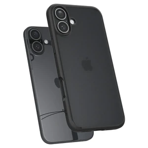 Півпрозорий чорний чохол Spigen Ultra Hybrid для iPhone 16 - Фото 5