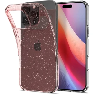 Розовый блестящий чехол Spigen Liquid Crystal для iPhone 16 Pro 8809971230261 - Фото 1
