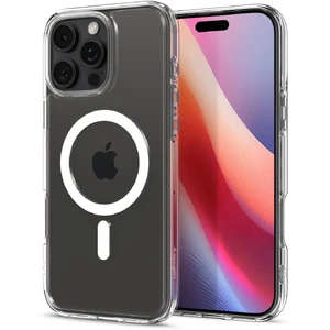 Прозорий білий чохол Spigen Ultra Hybrid Mag для iPhone 16 Pro Max - Фото 7