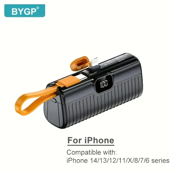 Портативний зарядний пристрій (повербанк) iLoungeMax BYGP Mini Portable Charger Lightning Black 5000mAh у Вінниці