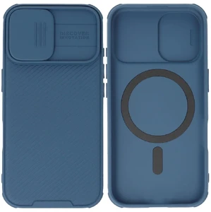 Синій чохол із захистом камери Nillkin CamShield Pro MagSafe для iPhone 16 - Фото 2