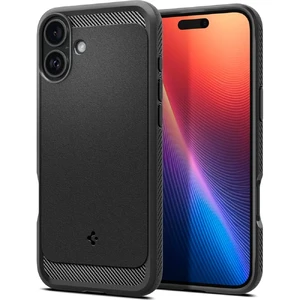 Чорний чохол MagSafe Spigen Rugged Armor для iPhone 16 Plus 8809971230025 - Фото 1