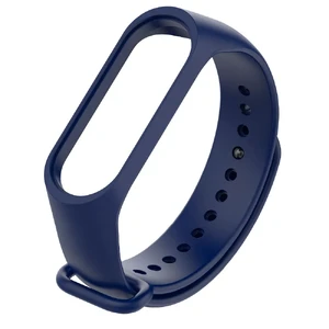 Силіконовий ремінець Xiaomi Mi Band 3 | 4 Blue для фітнес-браслета - Фото 3