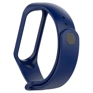Силіконовий ремінець Xiaomi Mi Band 3 | 4 Blue для фітнес-браслета - Фото 2